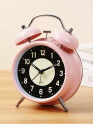 Часы настольные с будильником ChronoRise pink