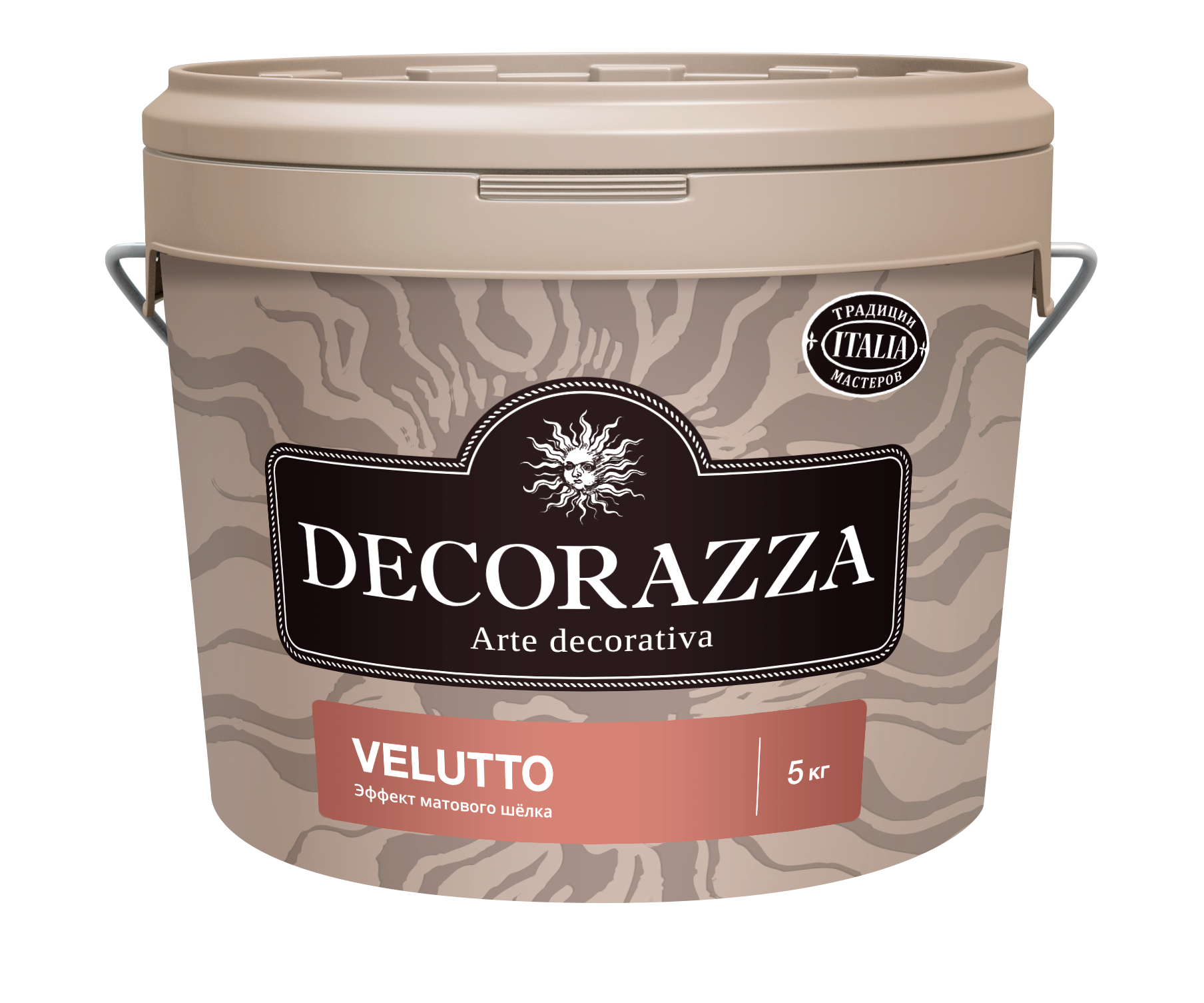 Декоративная штукатурка Decorazza Velluto, матовый шелк, VT 001, 5 кг