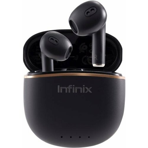 Гарнитура вкладыши Infinix XBuds XE23 черный беспроводные bluetooth в ушной раковине (10311756)