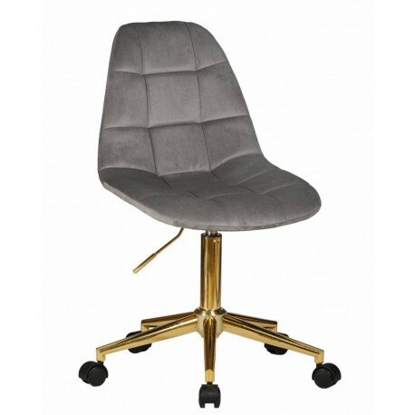 Офисное кресло для персонала DOBRIN MONTY LM-9800-Gold, серый велюр
