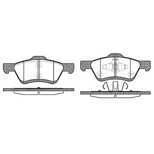 REMSA 1124.00 (3L8Z2001HB / 3L8Z2001HB / 4641690) колодки дисковые п.\ Ford (Форд) Maverick (Маверик) / Mazda (Мазда)