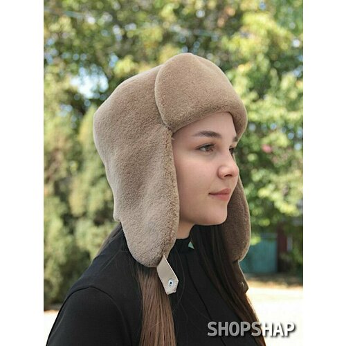 фото Шапка ушанка shopshap ушанка shopshap невена, размер 58, коричневый