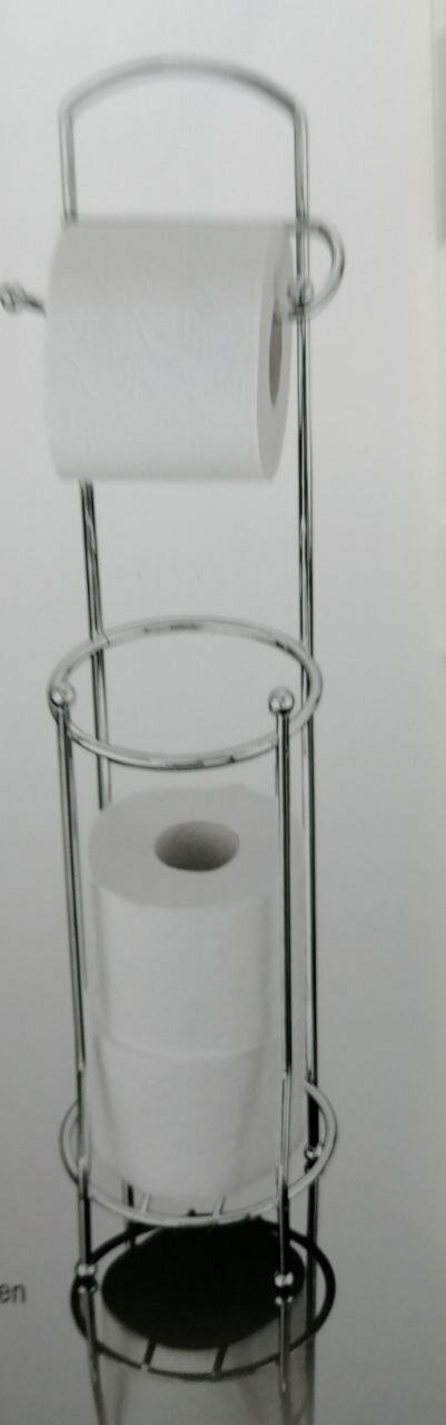 Стойка для туалета с ёмкостью для хранения туалетной бумаги.