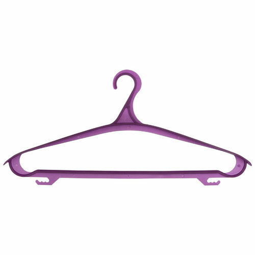 Вешалка для одежды размер 48-50 фиолетовая (прозрачная)