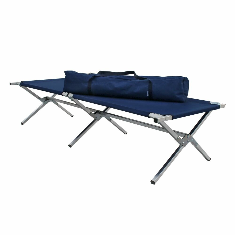 фото Туристическая раскладушка Брода Плюс 210 Синий