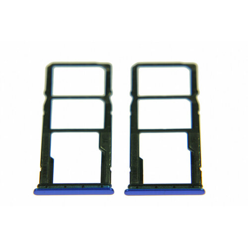 Держатель сим/карты памяти (Sim/Flash card holder) для Xiaomi Redmi 9A/Redmi 9С blue for xiaomi xiomi mi9 mi 9 lite micro sim card holder slot tray replacement adapters black gold blue