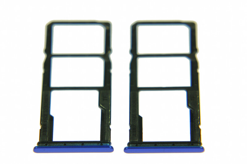Держатель сим/карты памяти (Sim/Flash card holder) для Xiaomi Redmi 9A/Redmi 9С blue