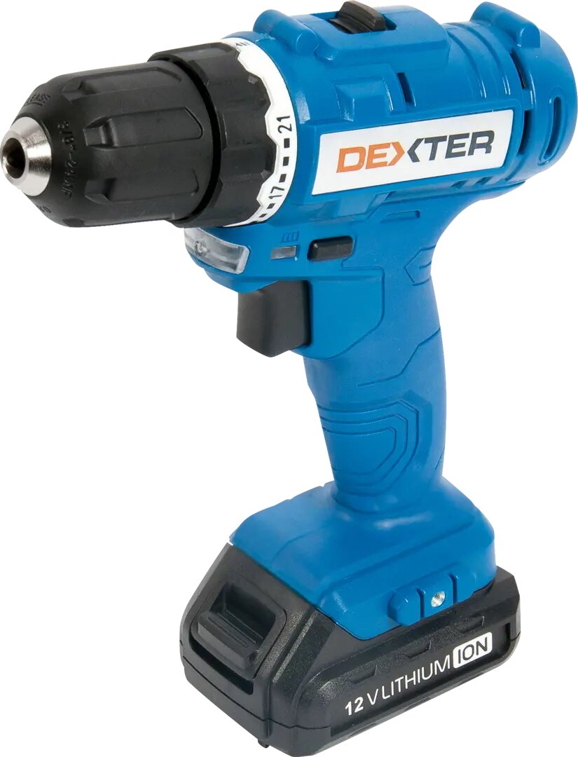 Дрель аккумуляторная Dexter ML-CD92-120S 12 В Li-ion 1.5 Ач