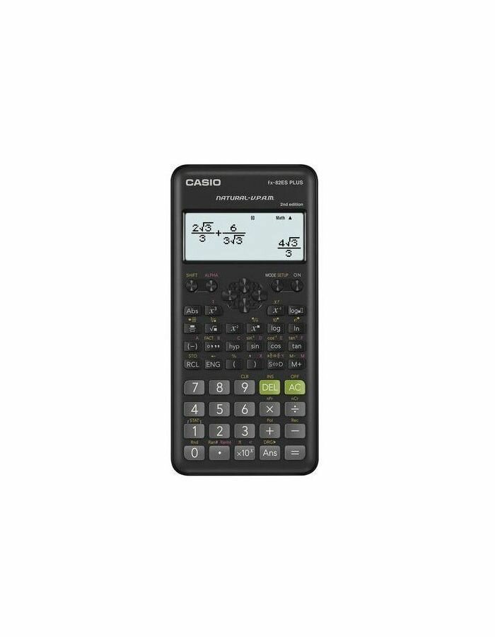 Калькулятор инженерный CASIO FX-82ESPLUS-2-WETD (162х80мм), 252 функции, серт. для ЕГЭ
