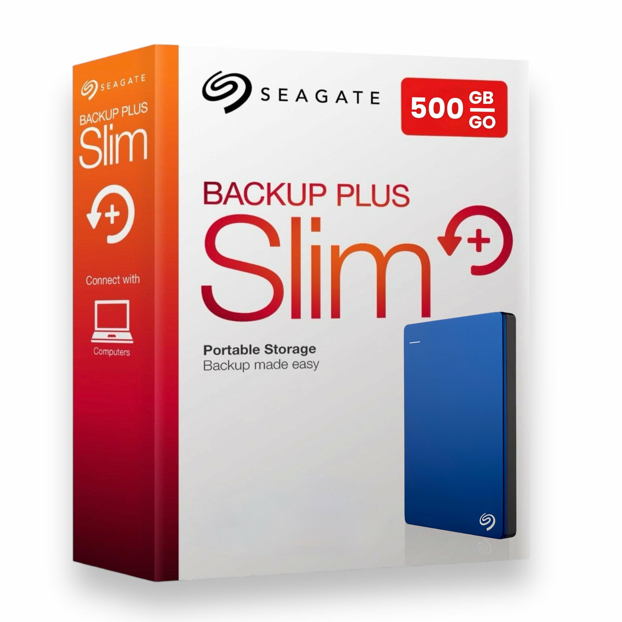 Внешний жесткий диск 500Gb Seagate Backup Plus Slim HDD 2,5" USB 3.0 синий