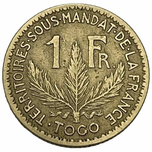 Того 1 франк 1924 г. (2) французский камерун 1 франк 1924 г