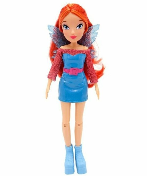 Шарнирная кукла Winx Club Модная Блум, с крыльями, 24 см IW01242101