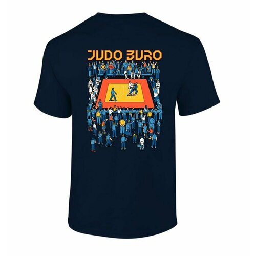 Футболка JUDO BURO, размер 52, фиолетовый