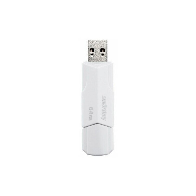 Флеш-накопитель USB 64GB Smartbuy Clue белый