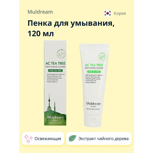 Пенка для умывания MULDREAM с экстрактом чайного дерева (освежающая) 120 мл