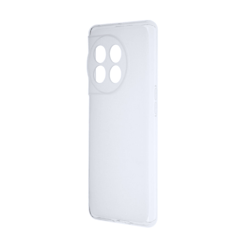 Силиконовый матовый полупрозрачный чехол для OnePlus 11 белый
