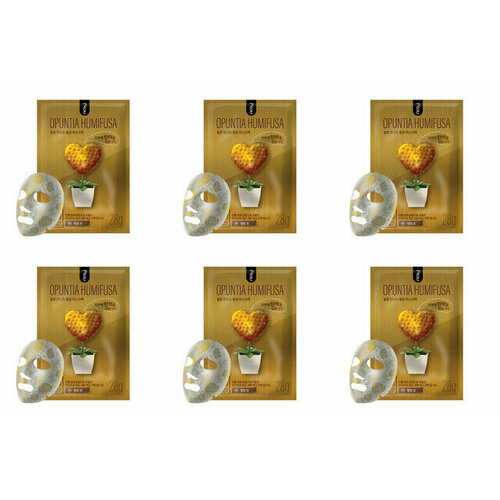 NO: HJ Маска для лица питательная коллагеновая с экстрактом опунции OPUNTIA HUMIFUSA, 6 шт