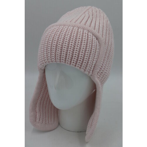 фото Шапка ушанка , размер 54/60, розовый без бренда