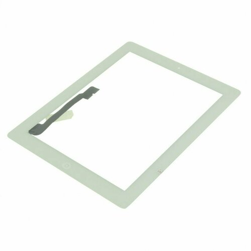 Тачскрин для Apple iPad 3 / iPad 4 + кнопка Home, белый тачскрин cенсорное стекло для apple ipad 2 в сборе кнопка home белый