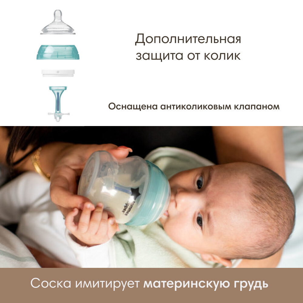 Набор для новорожденного Tommee Tippee, Advanced Anti-Colic, голубой