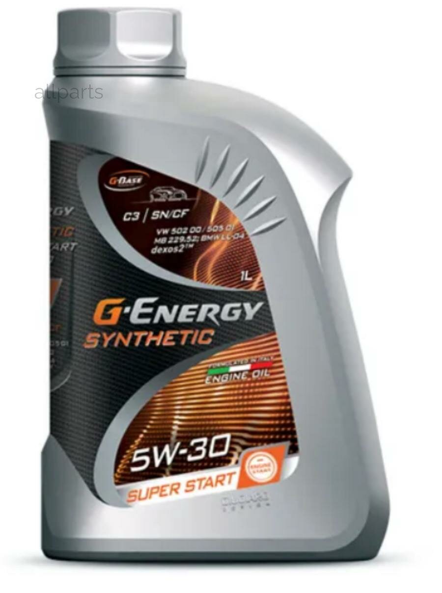 G-ENERGY 253142399 Масло моторное G-Energy Synthetic Super Start 5W-30 синтетическое 1 л 253142399