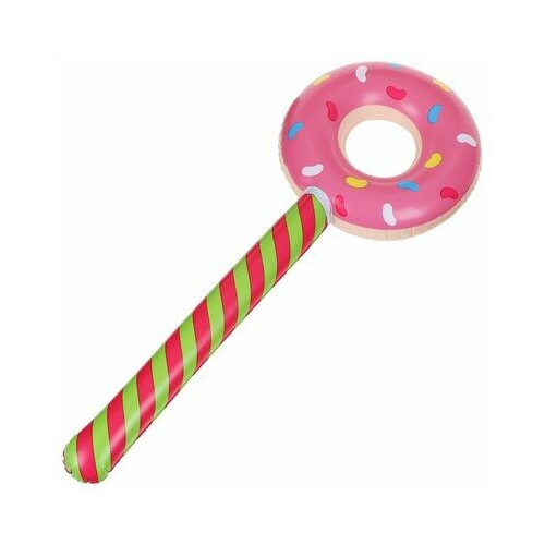 Игрушка надувная Пончики d=30 см, h=80 cм, цвета микс, ZABIAKA туннель для эстафет d 60 cм длина 3 м 2 кольца цвета микс