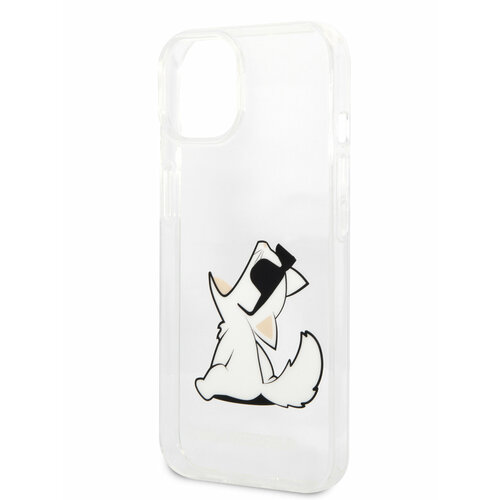 Lagerfeld для iPhone 14 чехол PC/TPU Choupette Fun Hard Transparent, шт бесцветный, прозрачный