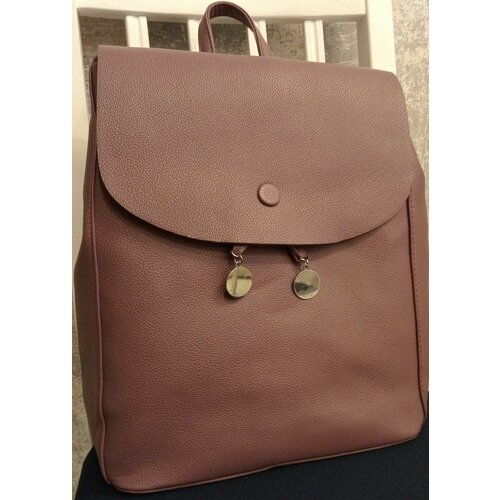 фото Рюкзак сиреневый кожаный женский городской в универ в школу на работу syupeyan