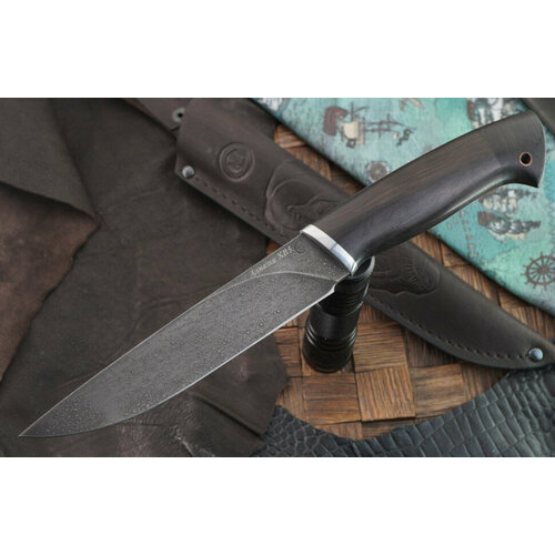 фото Мастерская семина нож с фиксированным клинком пантера, сталь хв-5, рукоять блэквуд