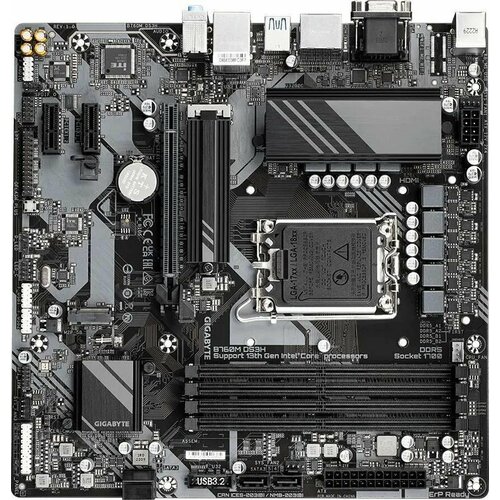 Материнская плата GIGABYTE B760M DS3H, LGA 1700, Intel B760, mATX, Ret