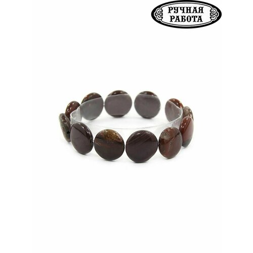 фото Браслет, размер 19 см, красный, коричневый нет бренда