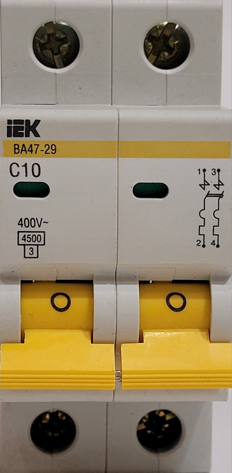 Автоматический выключатель IEK ВА 47-29 (C) 4,5kA 10 А