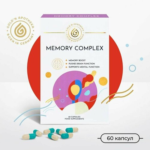 Комплекс витаминов, БАД Улучшение памяти, Gold'n Apotheka, 60 капсул
