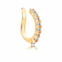 Кафф - обманка - это тренд 2021, когда можно быть модным без проколов. Серьга выполнена из  ...