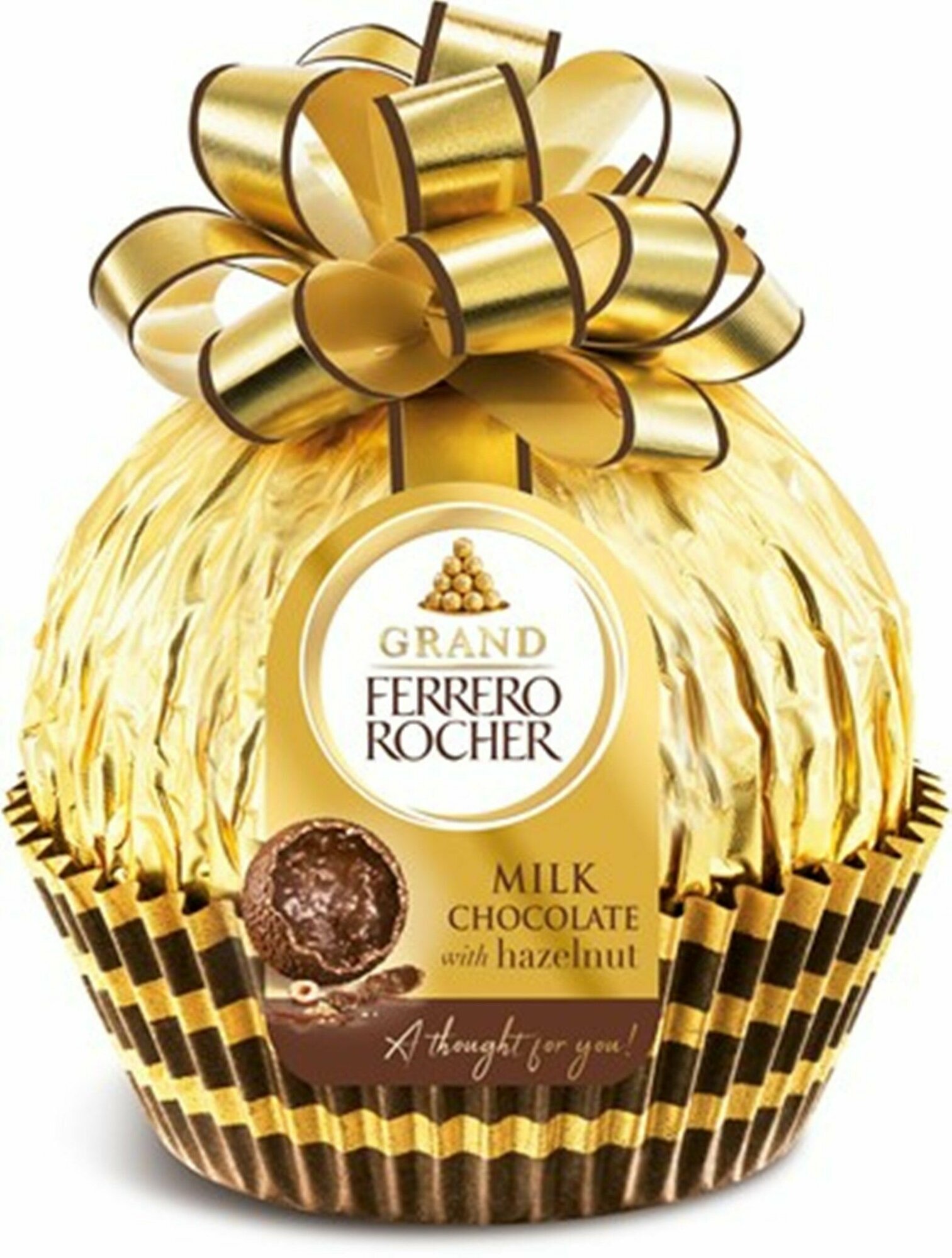 Шоколад фигурный Ferrero Rocher Grand молочный с лесным орехом, 125г. - фотография № 4