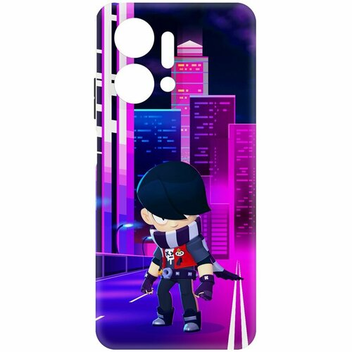 Чехол-накладка Krutoff Soft Case Brawl Stars - Эдгар для Honor X7a Plus черный чехол накладка krutoff soft case brawl stars эдгар для honor x9a черный