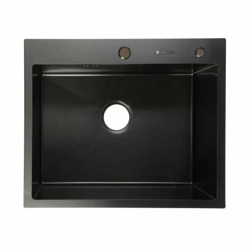 Мойка кухонная врезная из нержавеющей стали толщина 3мм. 60х50см. Графит
