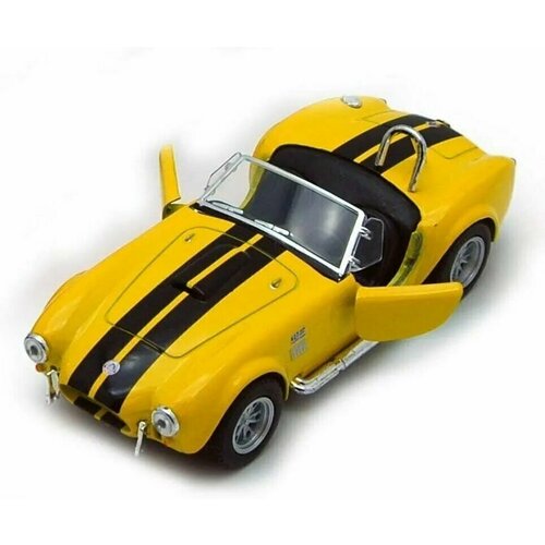 Машинка металлическая Kinsmart 1:32 1965 SHELBY COBRA 427 желтый welly 1 36 1965 shelby cobra 427 sc retro alloy diecast collection car toy ornament souvenir nex new exploration of model