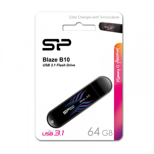 Флешка USB 3.0 Silicon Power 64 ГБ Blaze B10 ( SP064GBUF3B10V1B )