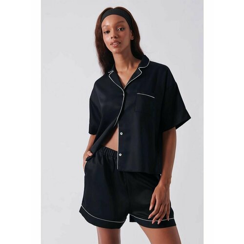 Пижама , размер 50, белый, черный