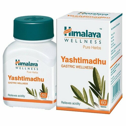 Яштимадху марки Гималая (Yashtimadhu Himalaya), 60 таблеток
