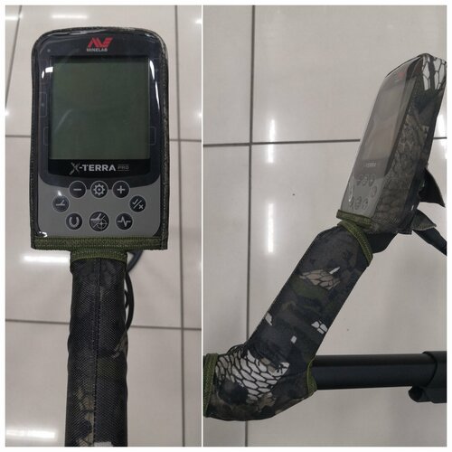 защитный чехол на катушку minelab 10 5 7 5 кгц dd для x terra расцветка ткани змея Комплект из 2х чехлов на мд Minelab X-Terra Pro (Расцветка ткани - Змея)