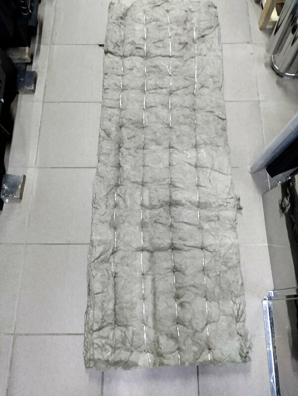 Мат базальтовый прошивной МПБ-30 1500х500х50 мм, 0.75м², плотность 35кг/м³ НПО "Базальтовые Технологии" — фото 1