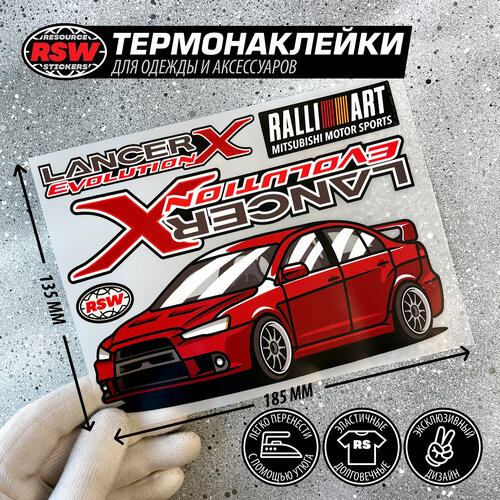 Термонаклейка Mitsubishi Lancer Evolution 10 ralli art