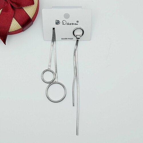 Серьги Dawu, серебряный