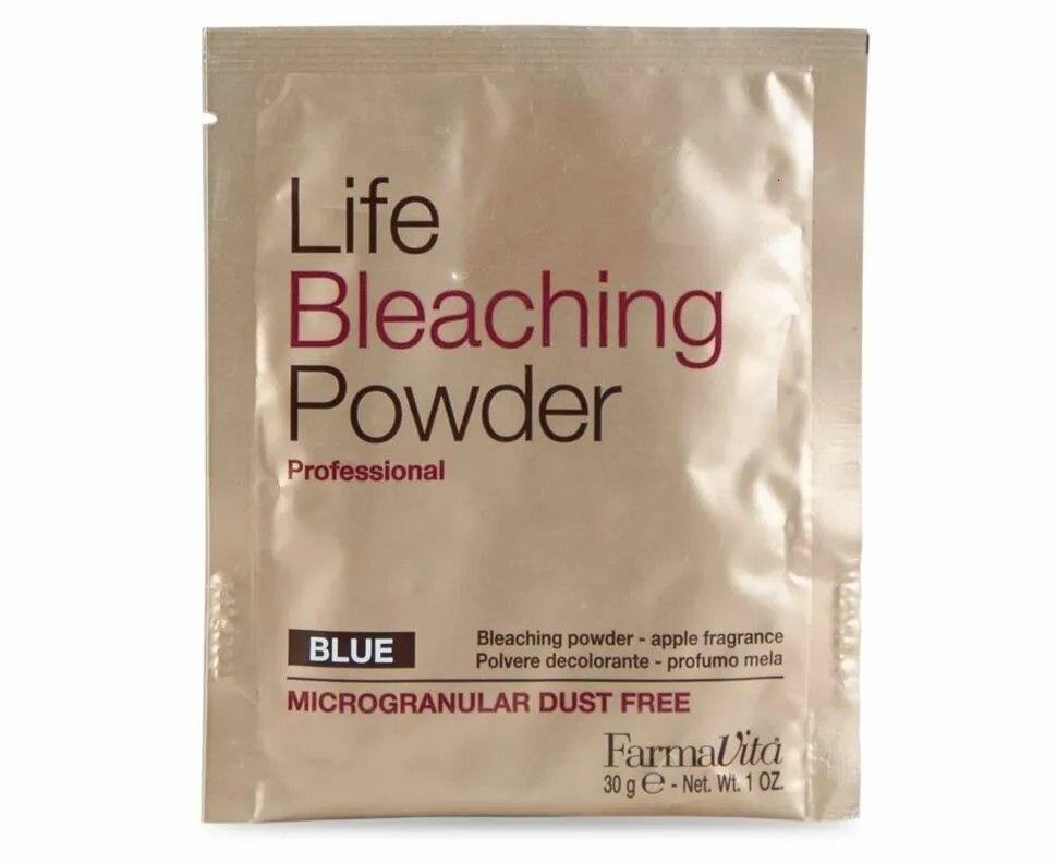 Синий обесцвечивающий порошок Farmavita Life Bleaching Powder 30 гр