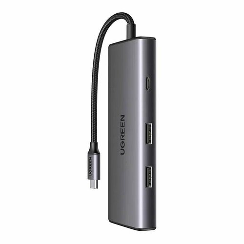Хаб UGREEN CM498 15531 USB-C To HDMI2USB 32 A USB-C 32SDTFPD Converter Цвет серый 5290₽