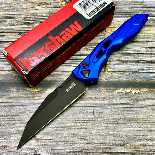 Нож складной Kershaw KS7650BLU Launch 13, Black Blade, Blue Handle нож складной kershaw link blackwashed blade black handle