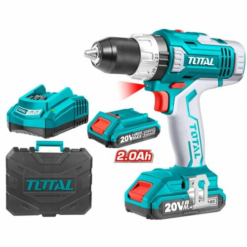Аккумуляторная дрель-шуруповерт Li-ion 20V 20Ah кейс 2 аккумулятора TOTAL 609800₽
