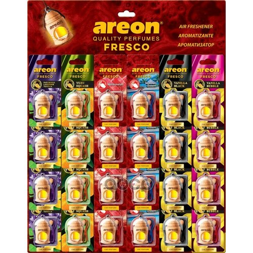 Ароматизатор Подвесной MixМикс Areon Fresco 24 Шт Деревянная Бутылочка AREON арт 704-150 6696₽